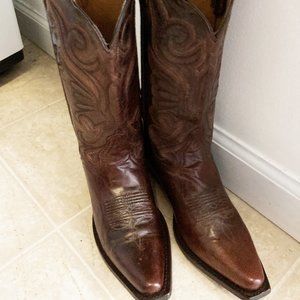 Women's J.B. Dillon leather cowgirl boots size 6